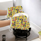 Camera Pattern Print Design 02 Heat Resistant Oven Mitts