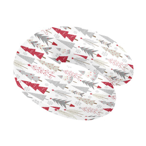 Cute Christmas tree pattern U-Shaped Travel Neck Pillow