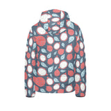 dragon fruits dark blue background Kids' Boys' Girls' Padded Hooded Jacket