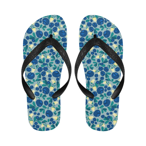 blueberry design pattern Unisex Flip Flops