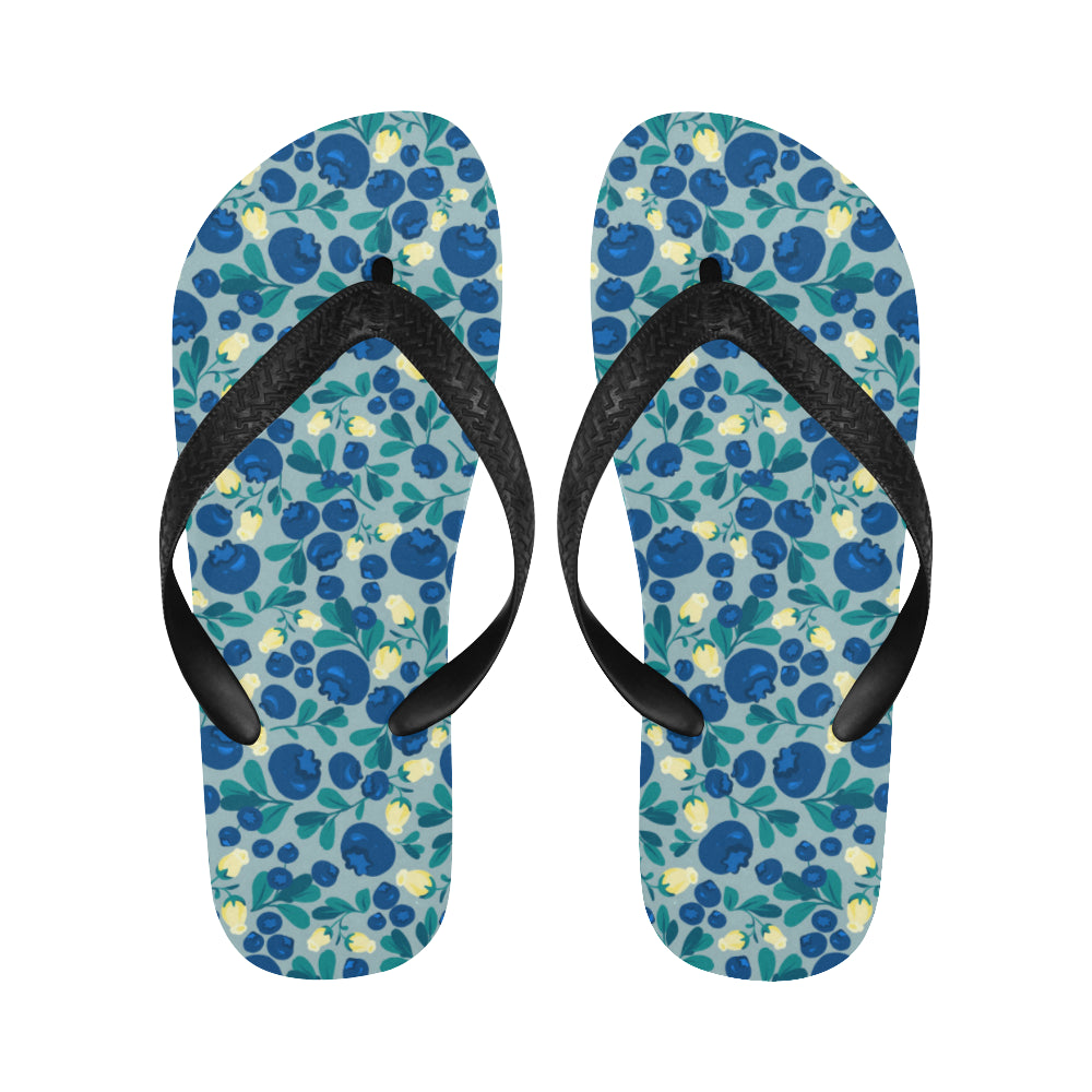 blueberry design pattern Unisex Flip Flops