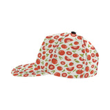 Tomato pattern All Over Print Snapback Cap