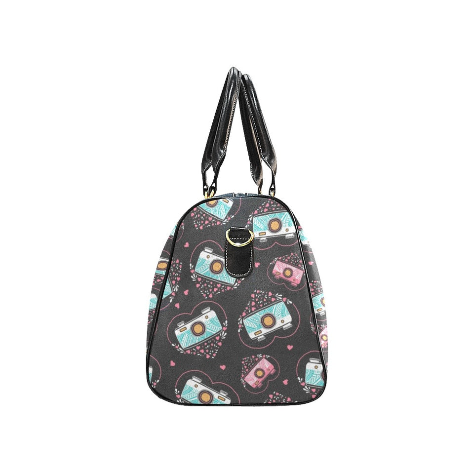 Camera Pattern Print Design 04 Travel Bag