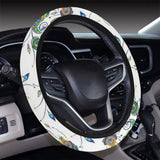 Peacock feather pattern Car Steering Wheel Cover