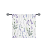 Hand painting Watercolor Lavender Bath Towel