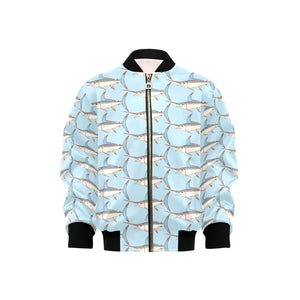 Swordfish Pattern Print Design 01 Kids' Boys' Girls' Bomber Jacket