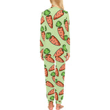 Carrot Pattern Print Design 05 Women's All Over Print Pajama Set