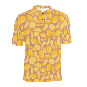 Potato Chips Pattern Print Design 01 Men's All Over Print Polo Shirt