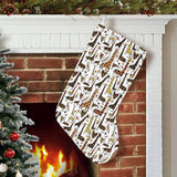 Giraffe Pattern Print Design 05 Christmas Stocking