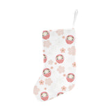 Daruma japanese wooden doll cherry blossom flower Christmas Stocking