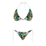 dinosaurs print pattern Sexy Bikinis Two-Piece Swimsuits