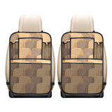 Bread Toast Pattern Print Design 04 Car Seat Back Organizer
