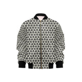 Coffee bean abstract modern pattern Kids' Boys' Girls' Bomber Jacket