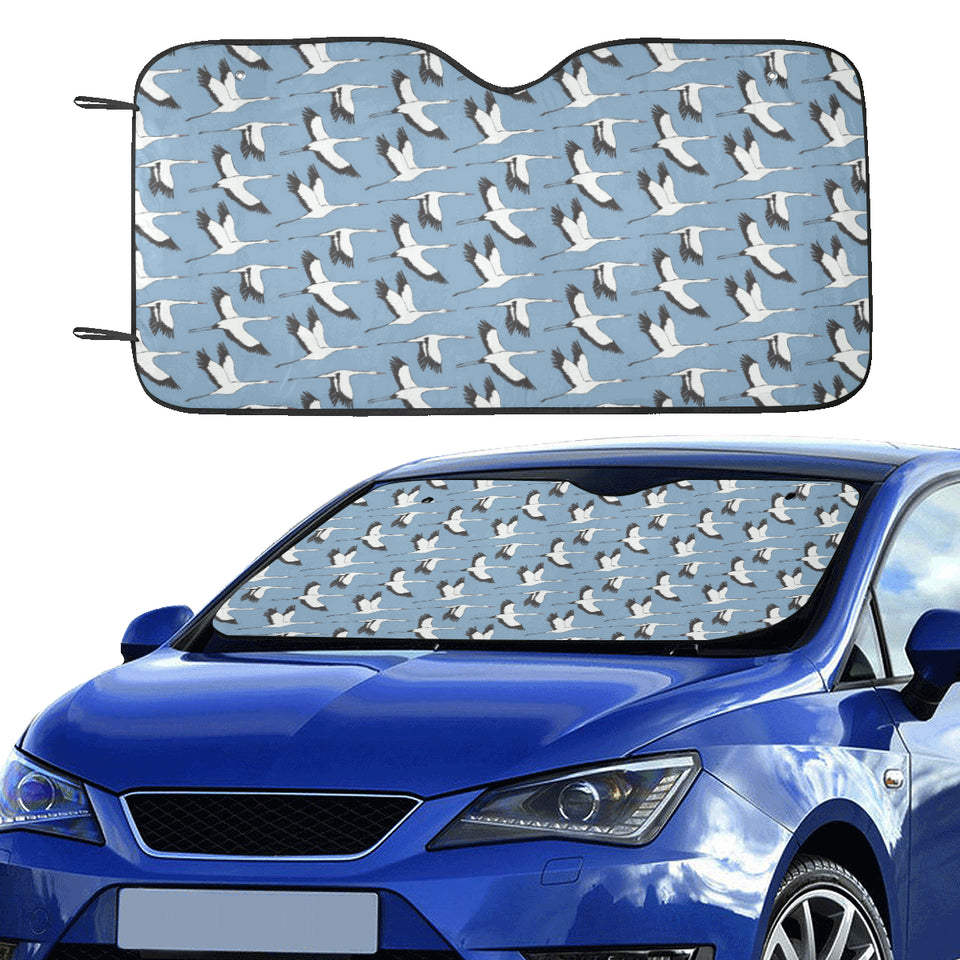 Seagull Pattern Print Design 04 Car Sun Shade