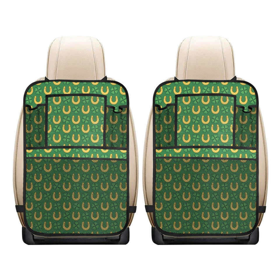 Horseshoes Pattern Print Design 05 Car Seat Back Organizer