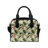 heliconia pattern Shoulder Handbag
