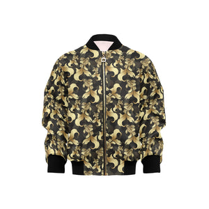 Goldfish Pattern Print Design 01 Kids' Boys' Girls' Bomber Jacket