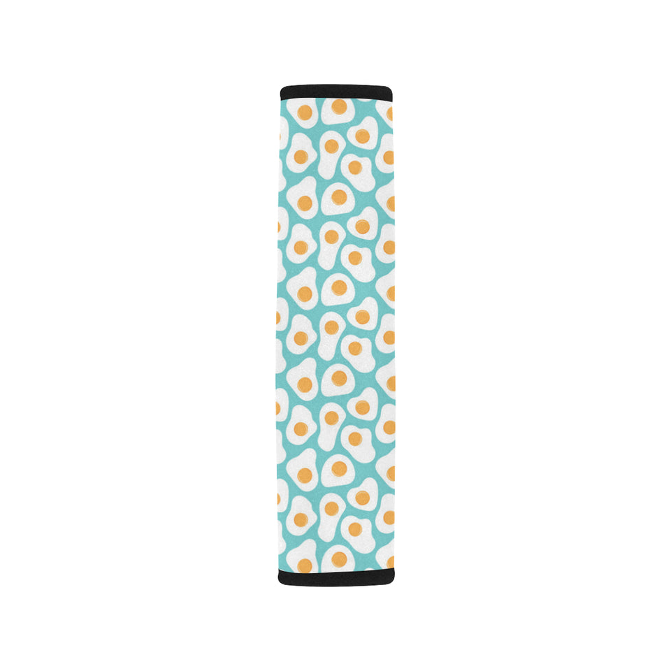 Fried Eggs Pattern Print Design 04 Car Seat Belt Cover