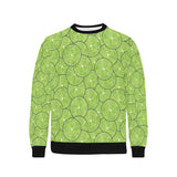 Slices of Lime pattern Men's Crew Neck Sweatshirt