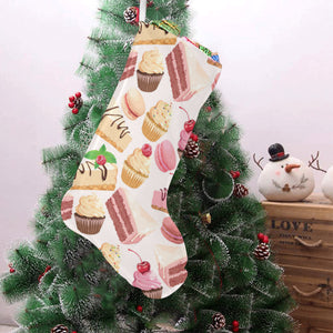 Cake cupcake sweets pattern Christmas Stocking
