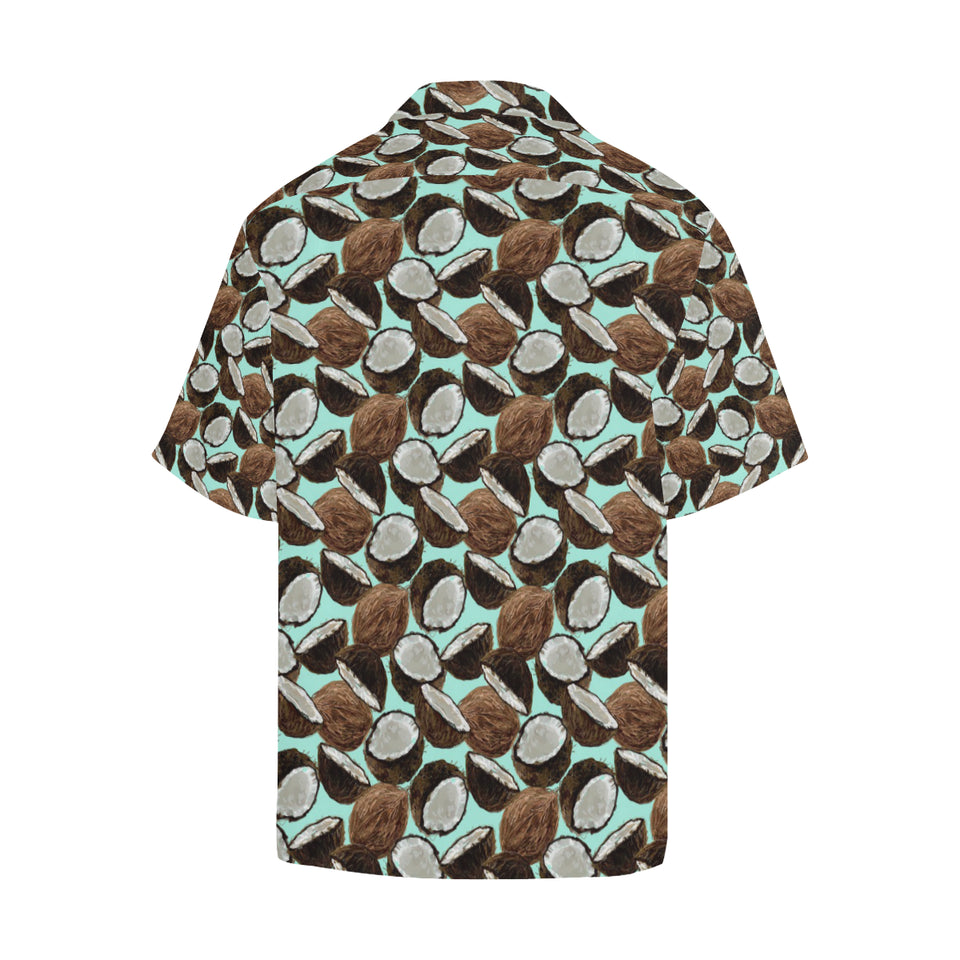 Coconut Pattern Print Design 03 Men's All Over Print Hawaiian Shirt (Model T58)