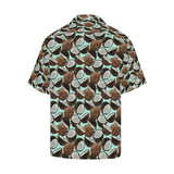 Coconut Pattern Print Design 03 Men's All Over Print Hawaiian Shirt (Model T58)