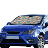 Gear Pattern Print Design 05 Car Sun Shade