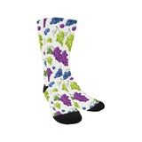 Grape pattern Crew Socks