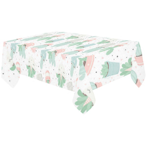 Pastel color cactus pattern Tablecloth