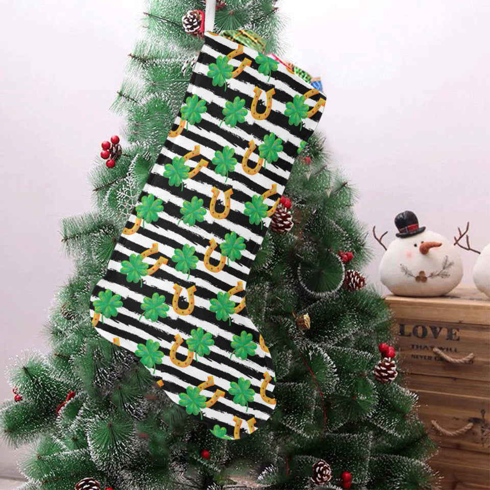 Horseshoes Pattern Print Design 01 Christmas Stocking