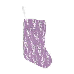 Lavender flowers purple pattern Christmas Stocking