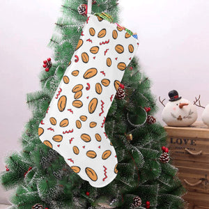 peanuts pattern background Christmas Stocking