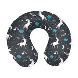 unicorn rainbows moon clound star pattern U-Shaped Travel Neck Pillow