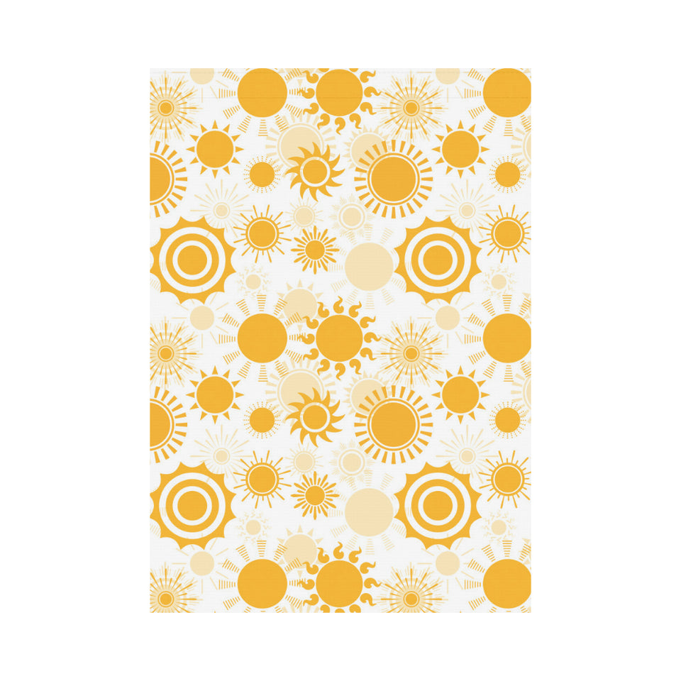 Sun design pattern House Flag Garden Flag