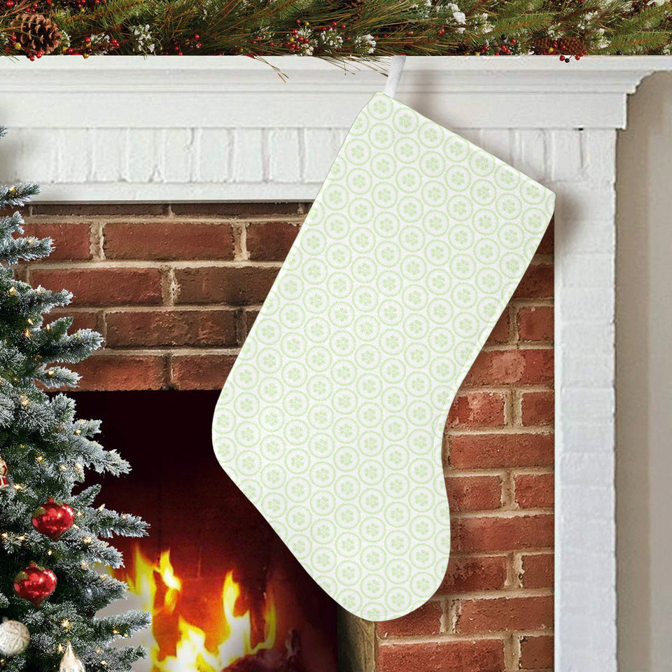 Cucumber pattern background Christmas Stocking