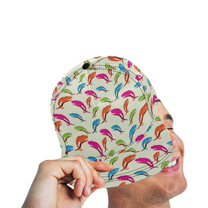 Colorful Chameleon lizard pattern All Over Print Snapback Cap