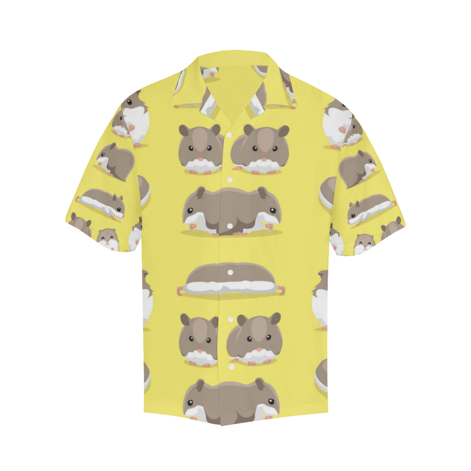 Cute Hamster pattern Men's All Over Print Hawaiian Shirt