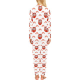 Daruma japanese wooden doll design pattern Women's All Over Print Pajama Set