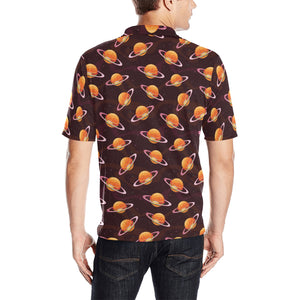 Hamburger Pattern Print Design 05 Men's All Over Print Polo Shirt
