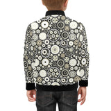 Gear Pattern Print Design 02 Kids' Boys' Girls' Bomber Jacket