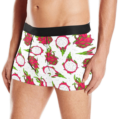 dragon fruits white background Men's All Over Print Boxer Briefs Men's Underwear
