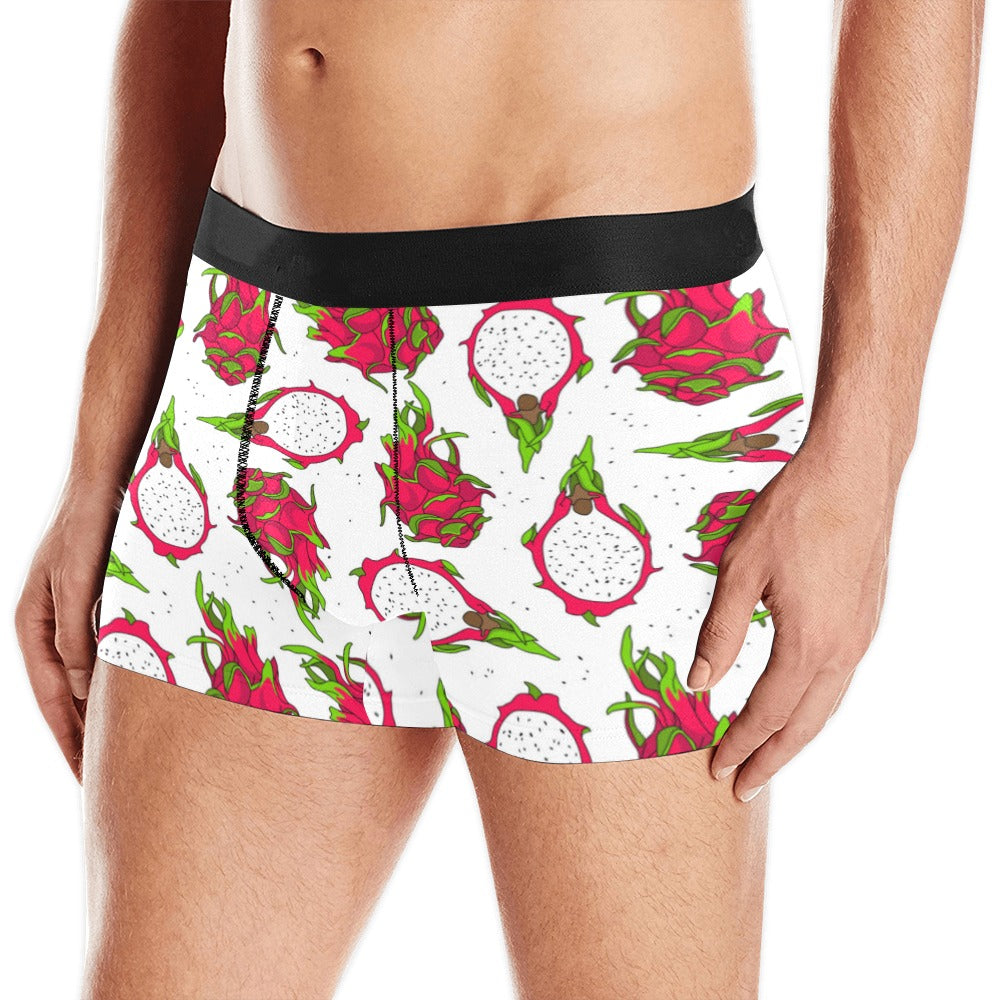 dragon fruits white background Men's All Over Print Boxer Briefs Men's Underwear