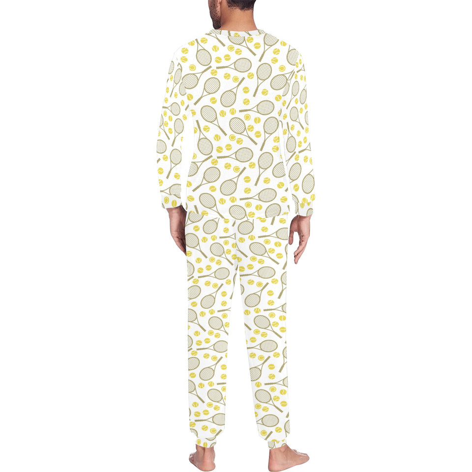 Tennis Pattern Print Design 02 Men's All Over Print Pajama