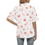 Sushi pattern Women's All Over Print Hawaiian Shirt