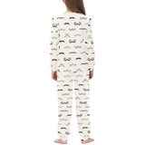 Mustache Beard Pattern Print Design 05 Kids' Boys' Girls' All Over Print Pajama Set
