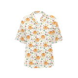 Lion Pattern Print Design 04 Women's All Over Print Hawaiian Shirt
