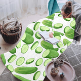 cucumber whole slices pattern Blanket Robe with Sleeves