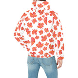 Canada Pattern Print Design 02 Men's Padded Hooded Jacket