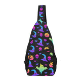 Colorful halloween background All Over Print Chest Bag