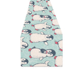 Cute Penguin pattern Table Runner